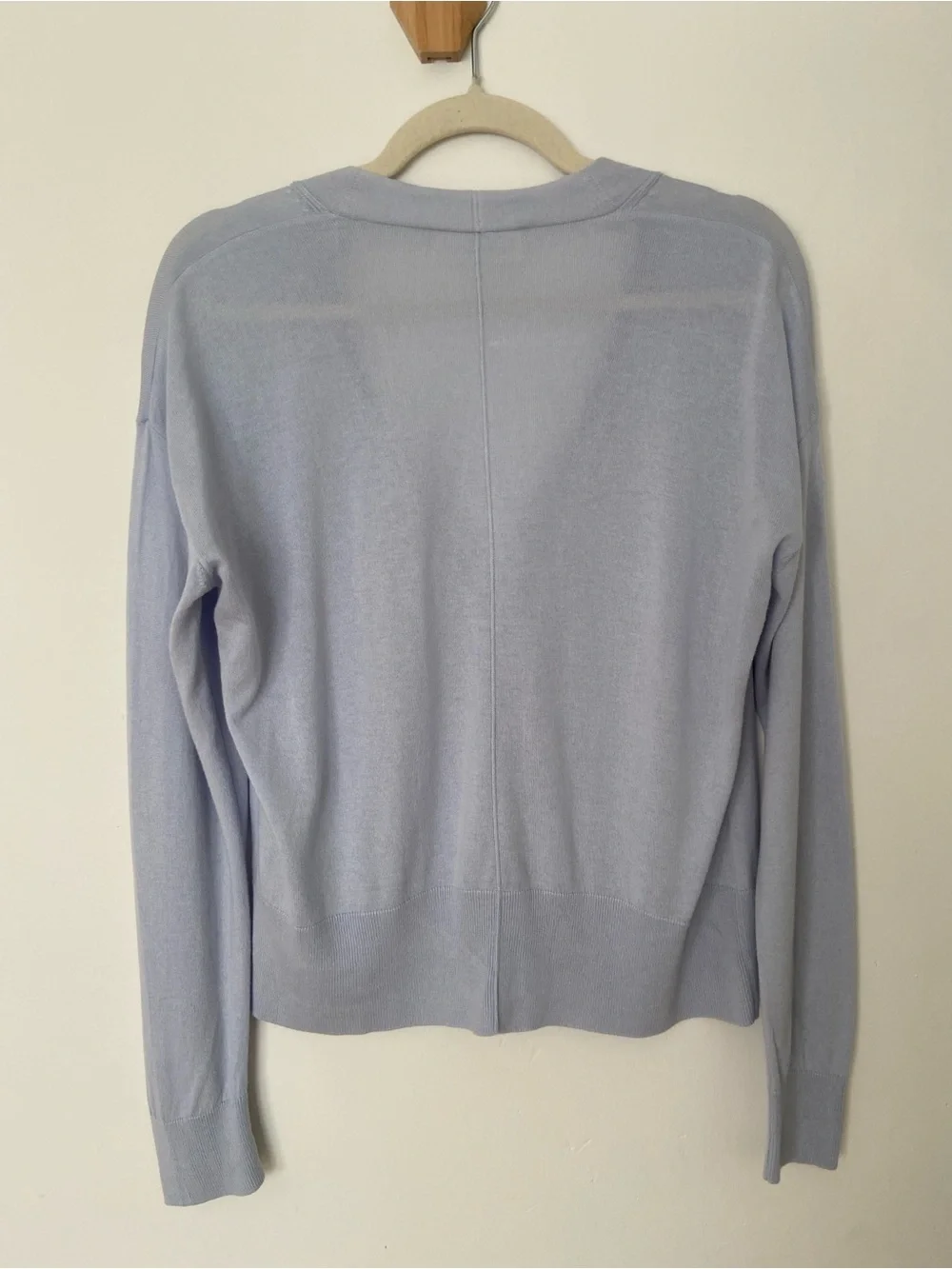 Armedangels Odinaa Cardigan Classic V Neck Button Up Relaxed Light Blue Small - Picture 9 of 11